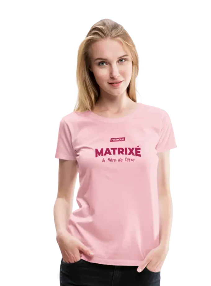 t-shirt femme matrixé édition rose fr1ngue gta rp streamer merch gaming