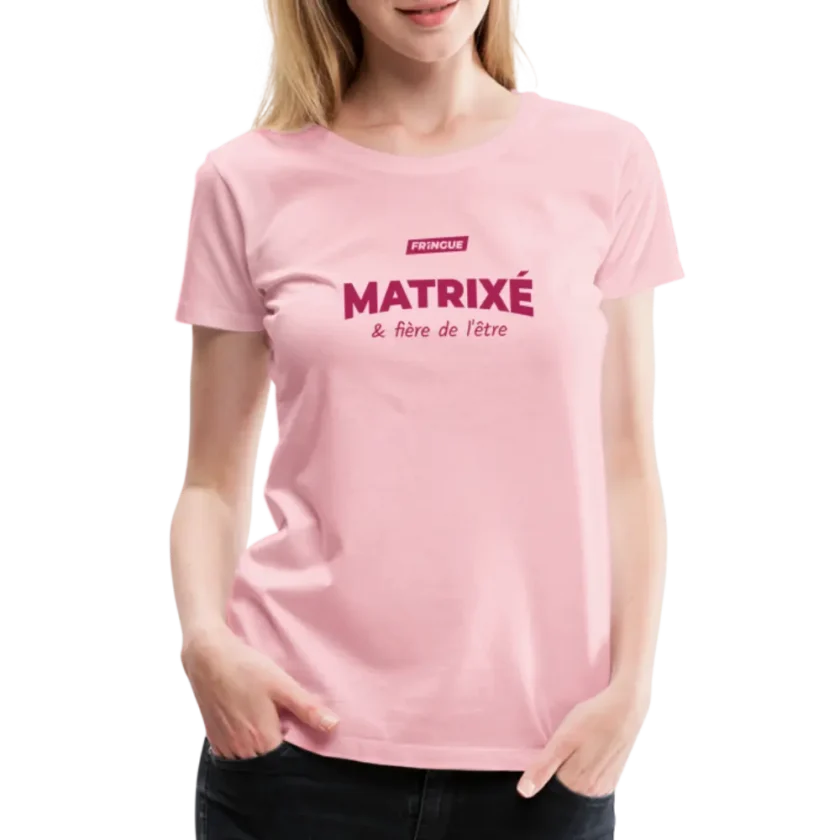 t-shirt femme matrixé édition rose fr1ngue gta rp streamer merch gaming