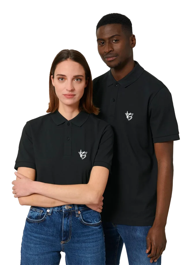 Kusa unisex organic black polo shirt wow world of warcraft twitch french youtube streamer