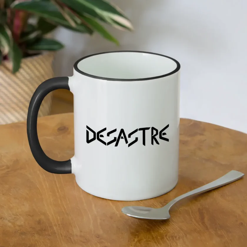 Mug contrasté blanc Desastre fr1ngue streamer stream twitch france français