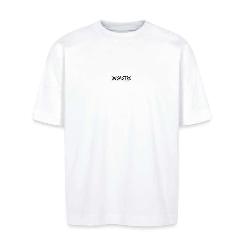 T-shirt bio blanc Oversize Unisexe Desastre fr1ngue streamer stream twitch france français