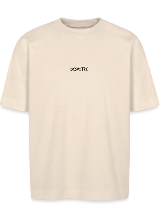 T-shirt bio crème Oversize Unisexe Desastre fr1ngue streamer stream twitch france français