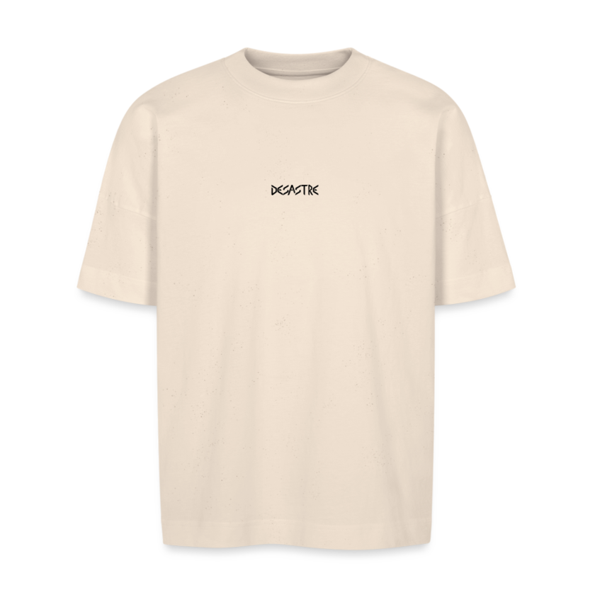 T-shirt bio crème Oversize Unisexe Desastre fr1ngue streamer stream twitch france français