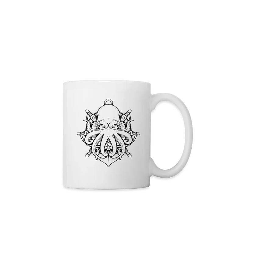 Mug blanc édition Kraken Dhalen twitch français youtube streamer fr1ngue