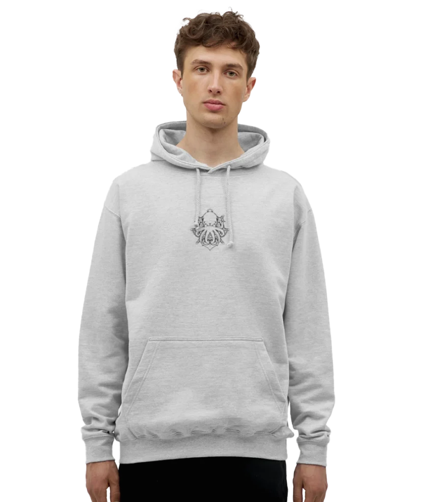 Sweat-shirt gris édition Kraken Unisexe Dhalen twitch français youtube streamer fr1ngue