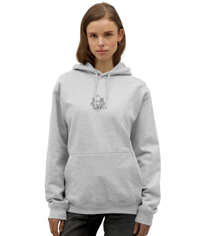 Sweat-shirt gris édition Kraken Unisexe Dhalen twitch français youtube streamer fr1ngue