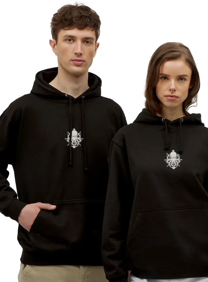 Sweat-shirt noir édition Kraken Unisexe Dhalen twitch français youtube streamer fr1ngue