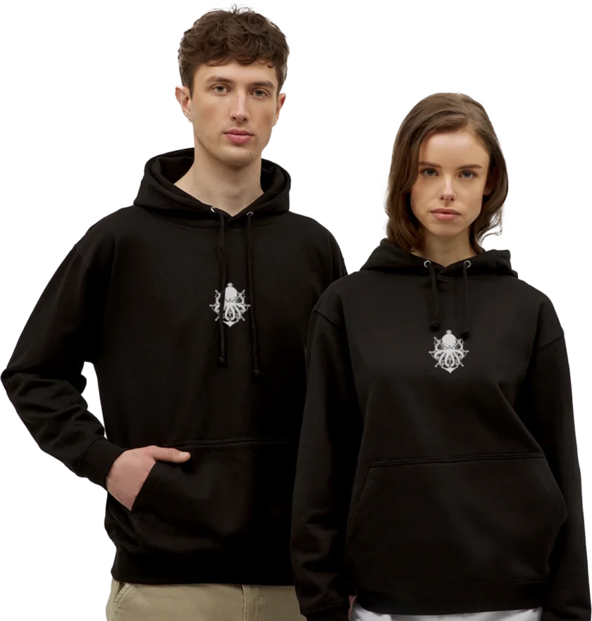 Sweat-shirt noir édition Kraken Unisexe Dhalen twitch français youtube streamer fr1ngue