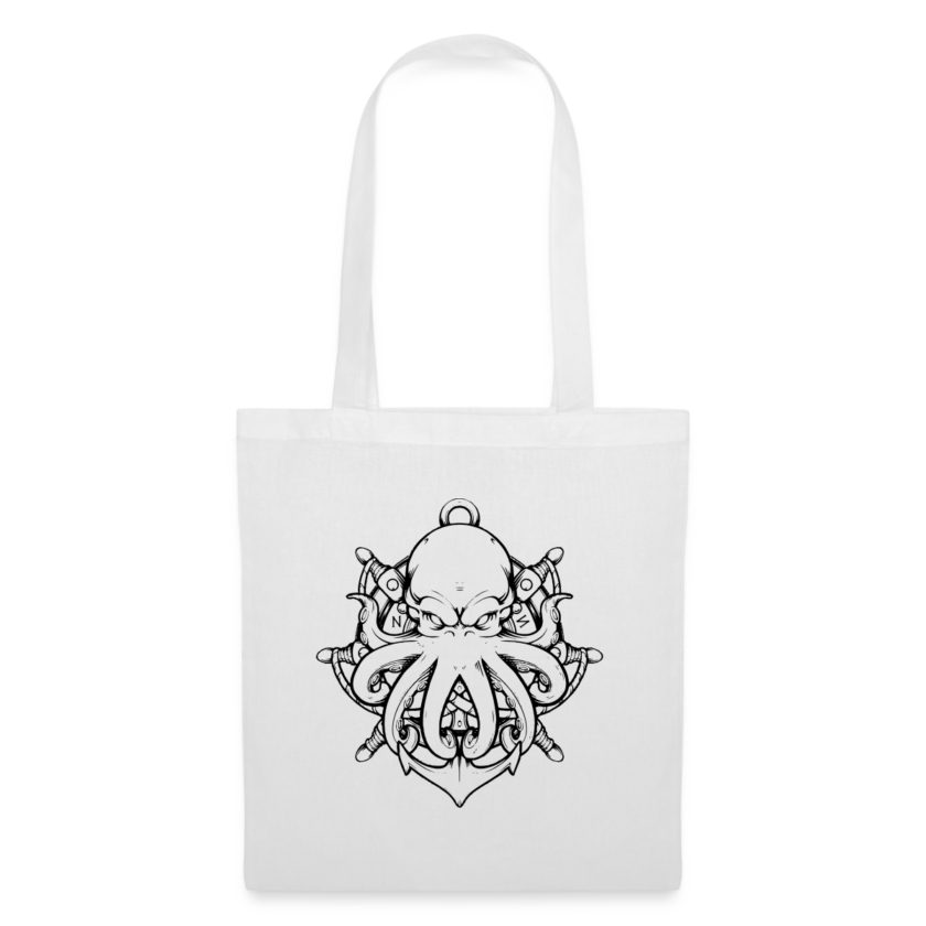 Tote Bag blanc édition Kraken Dhalen twitch français youtube streamer fr1ngue