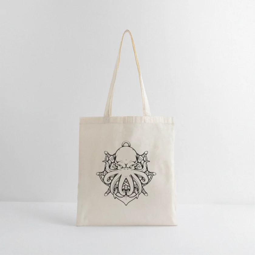 Tote Bag crème édition Kraken Dhalen twitch français youtube streamer fr1ngue