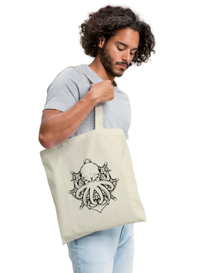 Tote Bag crème édition Kraken Dhalen twitch français youtube streamer fr1ngue