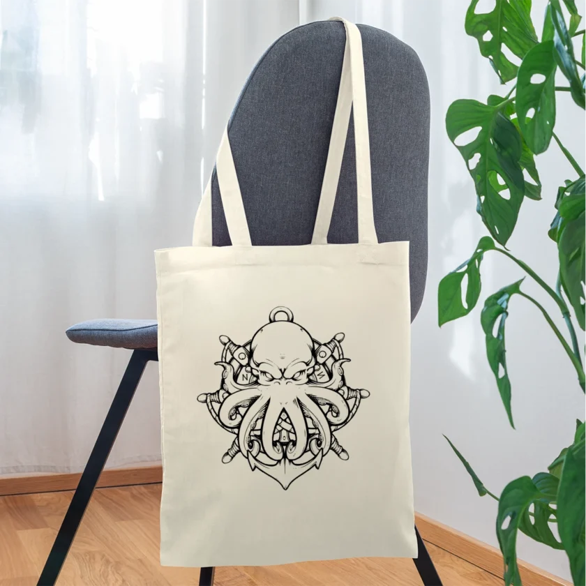 Tote Bag crème édition Kraken Dhalen twitch français youtube streamer fr1ngue