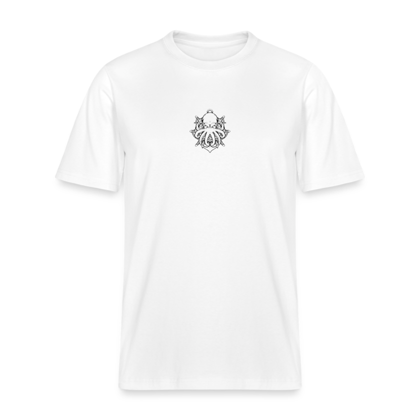 T-shirt bio blanc Décontracté Unisexe Dhalen twitch français youtube streamer fr1ngue