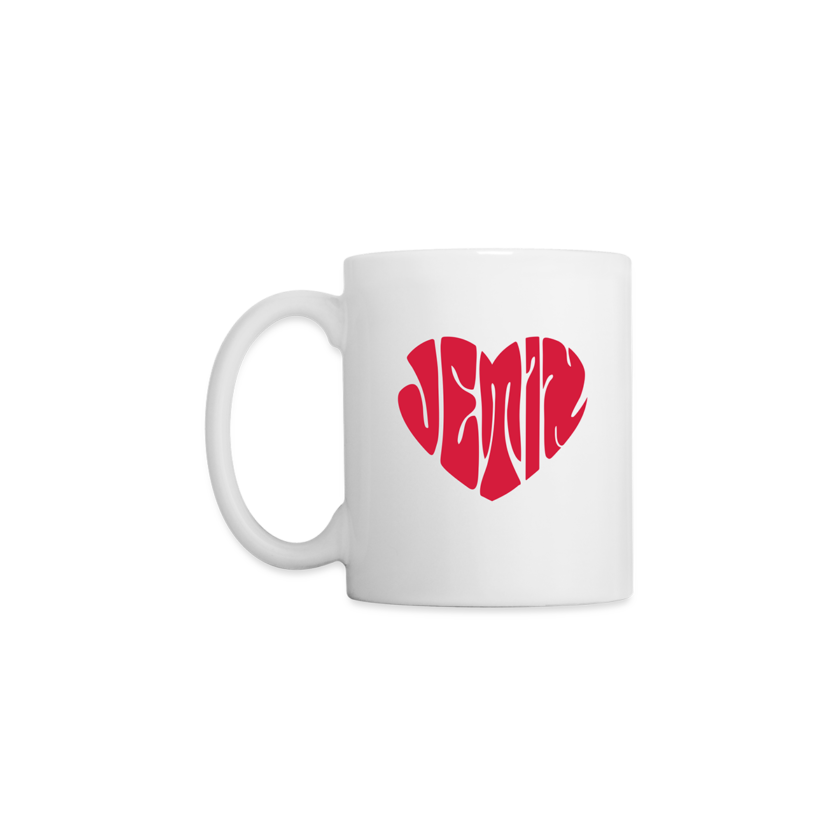 Mug blanc logo rouge Jetix fr1ngue twitch streamer valorant radiant champion mio français france