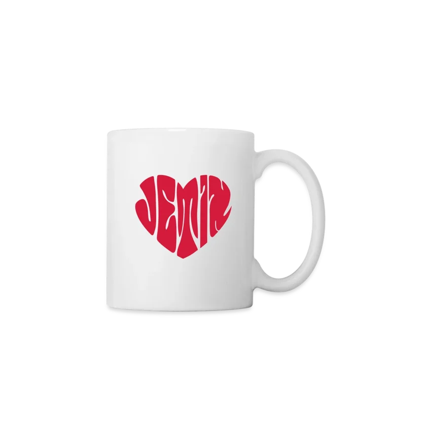 Mug blanc logo rouge Jetix fr1ngue twitch streamer valorant radiant champion mio français france