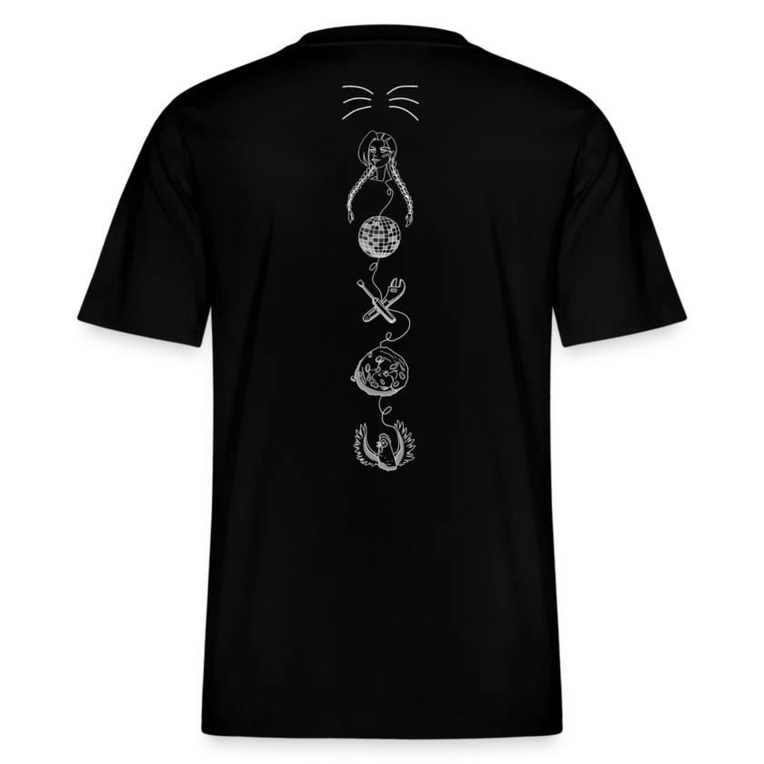 T-shirt bio noir Décontracté Unisexe Likywind fr1ngue twitch streamer league of legends lol française france