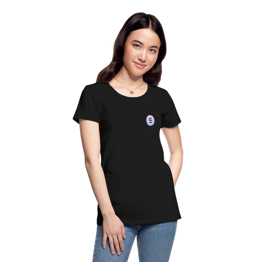 echyr tshirt femme bio noir fr1ngue twitch streamer française français france