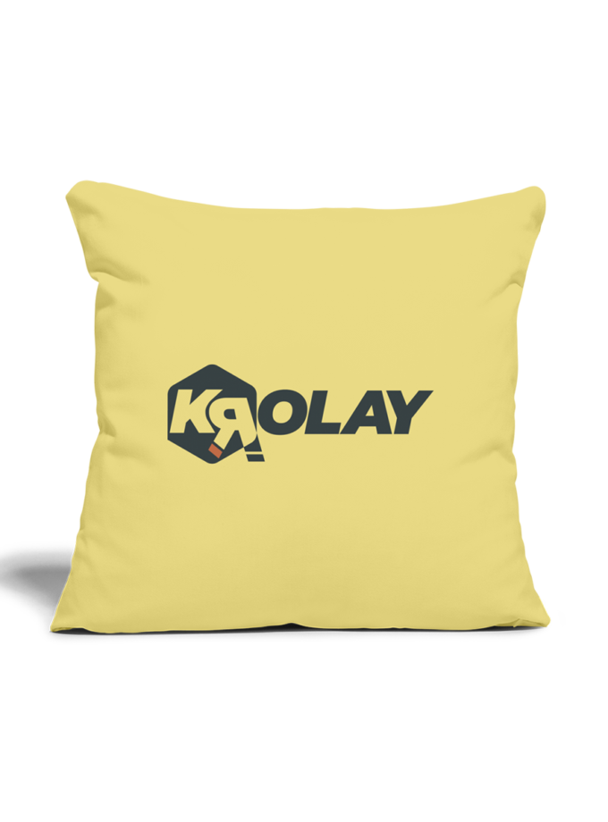 Coussin et housse jaune délavé Krolay fr1ngue twitch streamer rust français france