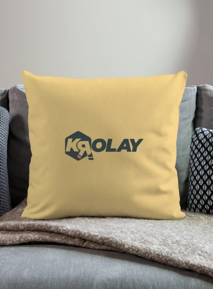 Coussin et housse jaune délavé Krolay fr1ngue twitch streamer rust français france