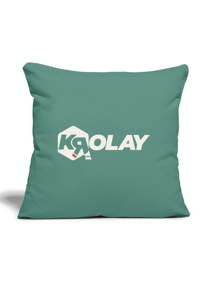 Coussin et housse vert sapin Krolay fr1ngue twitch streamer rust français france