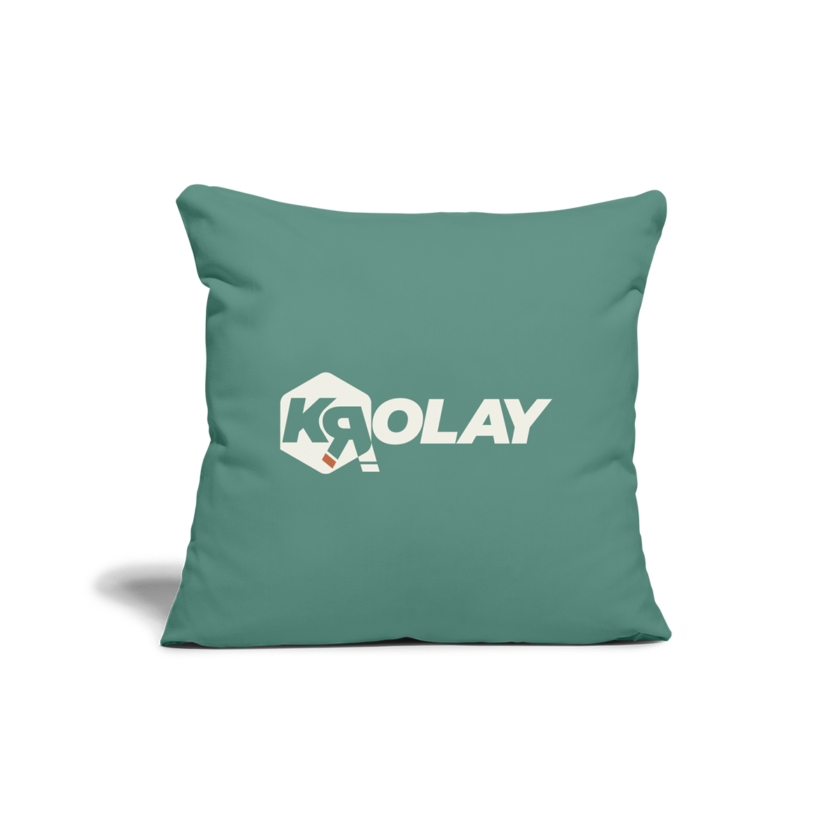 Coussin et housse vert sapin Krolay fr1ngue twitch streamer rust français france