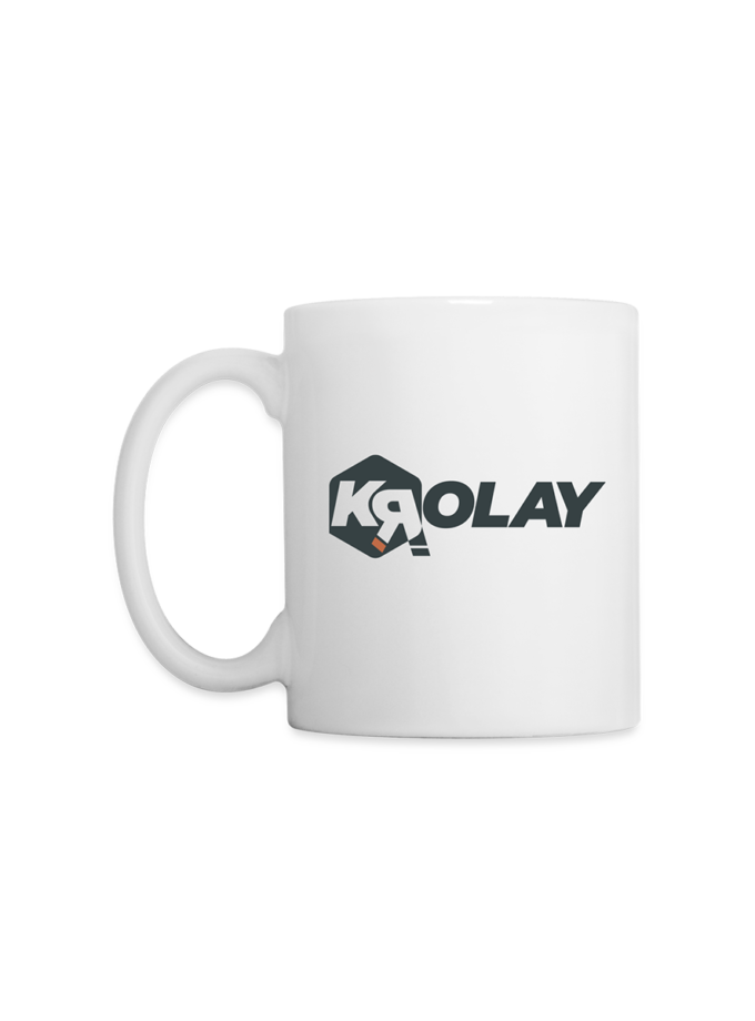 Mug blanc Krolay fr1ngue twitch streamer rust français france