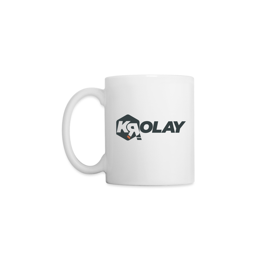 Mug blanc Krolay fr1ngue twitch streamer rust français france