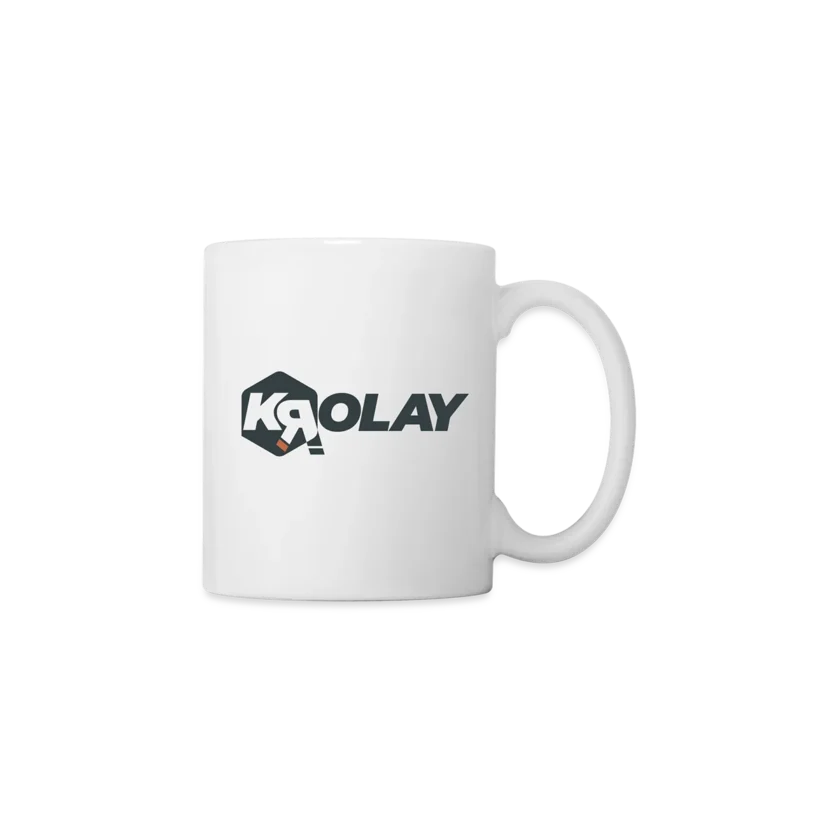 Mug blanc Krolay fr1ngue twitch streamer rust français france