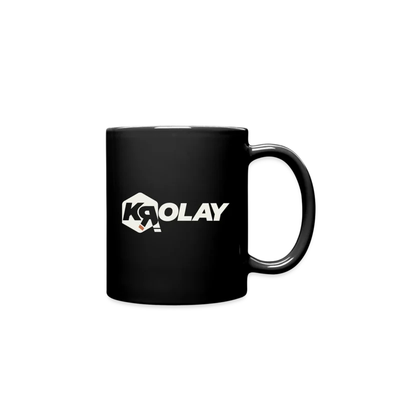 Mug noir Krolay fr1ngue twitch streamer rust français france