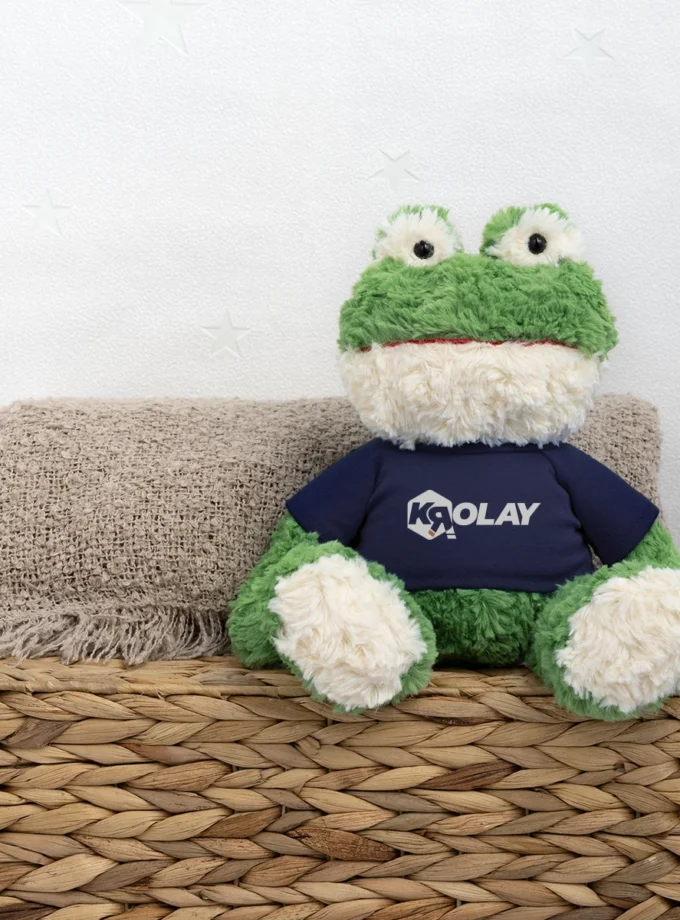 Grenouille en peluche Krolay fr1ngue twitch streamer rust français france