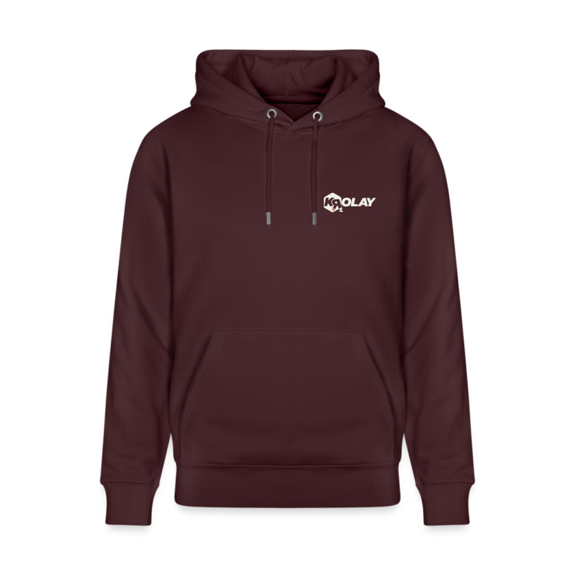 Sweat à capuche épais bio bordeaux Unisexe Krolay fr1ngue twitch streamer rust français france