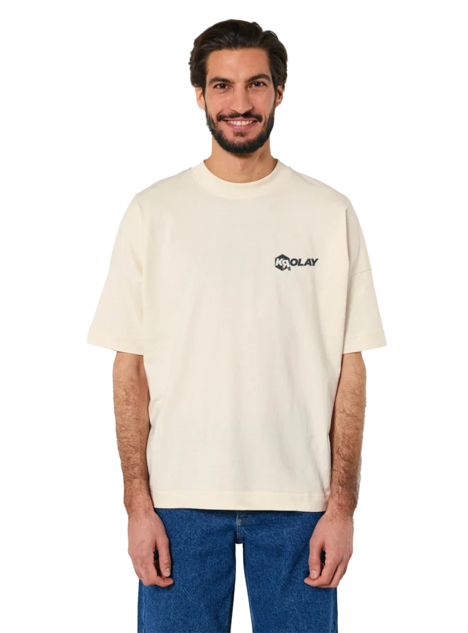 T-shirt bio Oversize beige Unisexe Krolay fr1ngue twitch streamer rust français france