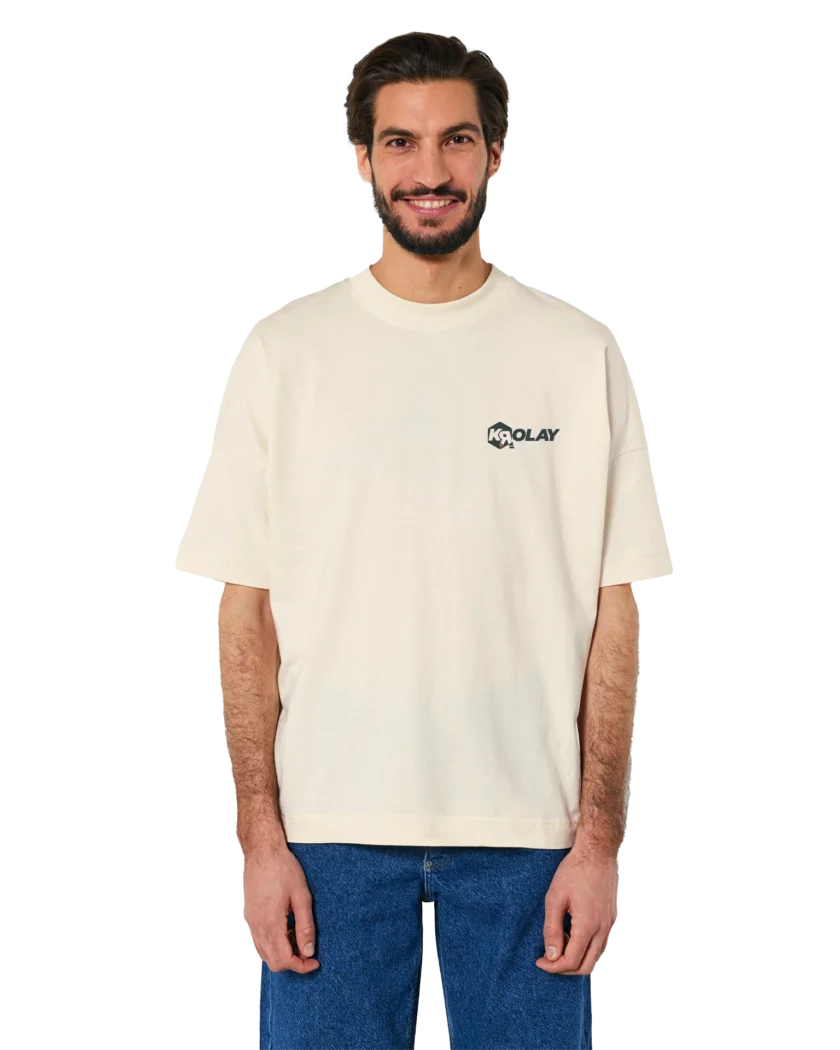 T-shirt bio Oversize beige Unisexe Krolay fr1ngue twitch streamer rust français france