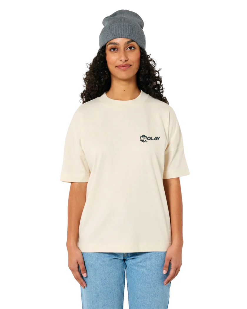 T-shirt bio Oversize beige Unisexe Krolay fr1ngue twitch streamer rust français france