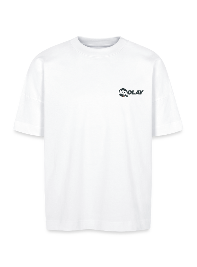 T-shirt bio Oversize blanc Unisexe Krolay fr1ngue twitch streamer rust français france