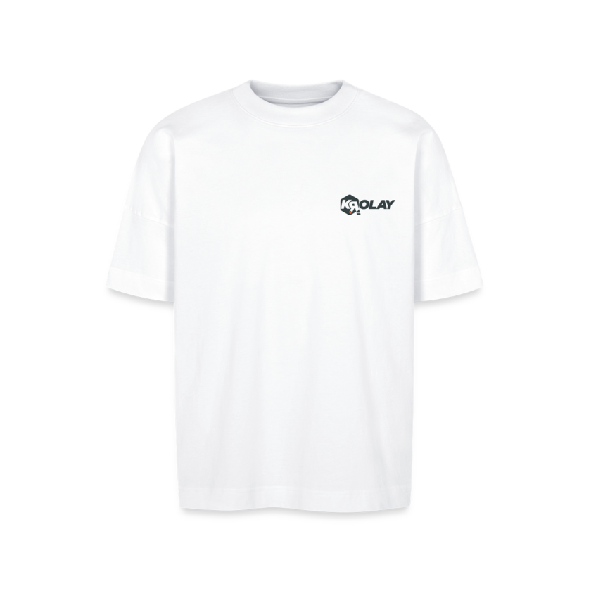 T-shirt bio Oversize blanc Unisexe Krolay fr1ngue twitch streamer rust français france