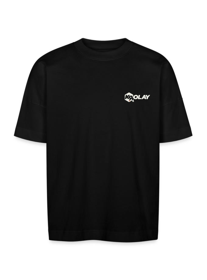 T-shirt bio Oversize noir Unisexe Krolay fr1ngue twitch streamer rust français france