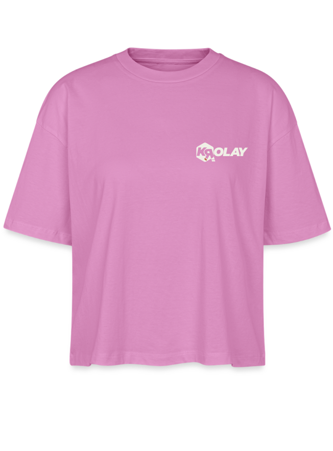 T-shirt bio Boxy rose Femme Krolay fr1ngue twitch streamer rust français france