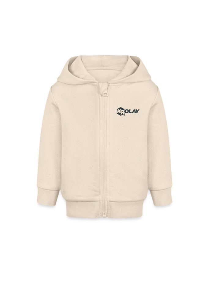 Veste à capuche bio beige Bébé Krolay fr1ngue twitch streamer rust français france