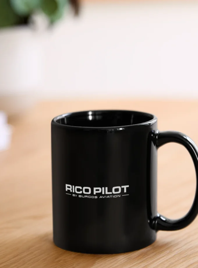 Mug noir RicoPilot rico pilot eric burgy pilote français france youtube