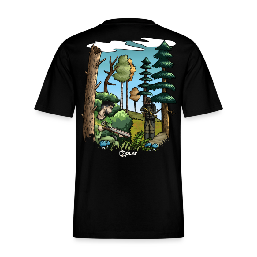 T-shirt bio Décontracté noir Fougère Unisexe Krolay Fr1ngue streamer rust merch vêtement twitch