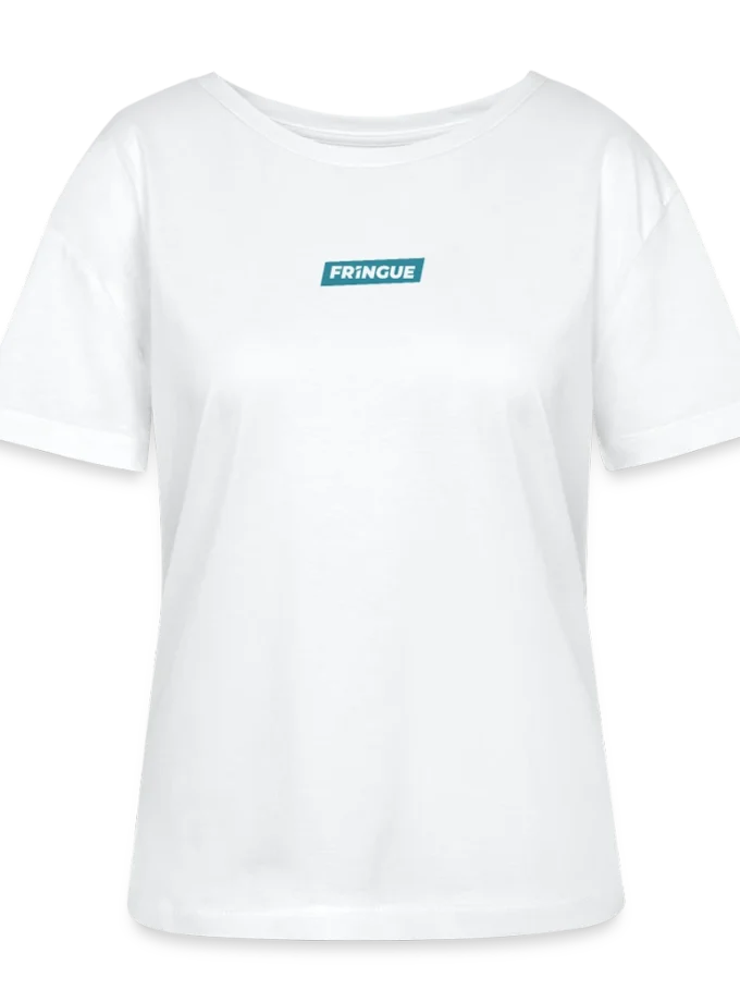 T-shirt bio à col rond blanc Femme Matrixé fr1ngue GTA RP