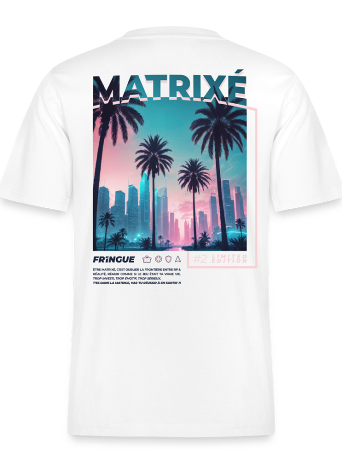 T-shirt bio Décontracté blanc Unisexe Matrixé Fr1ngue GTA RP